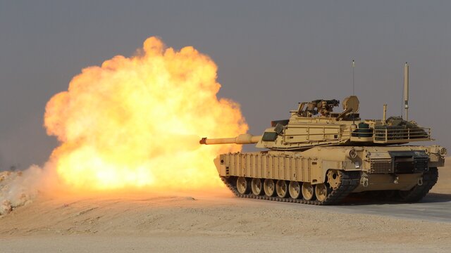Abrams Tank Firing