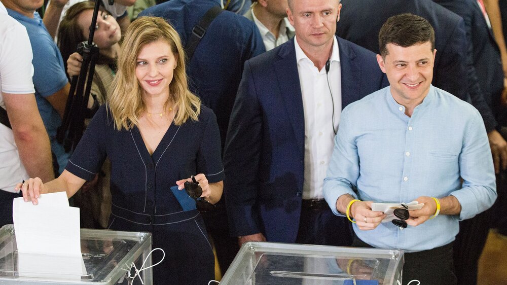 Volodymyr Zelensky at Elections in 2019