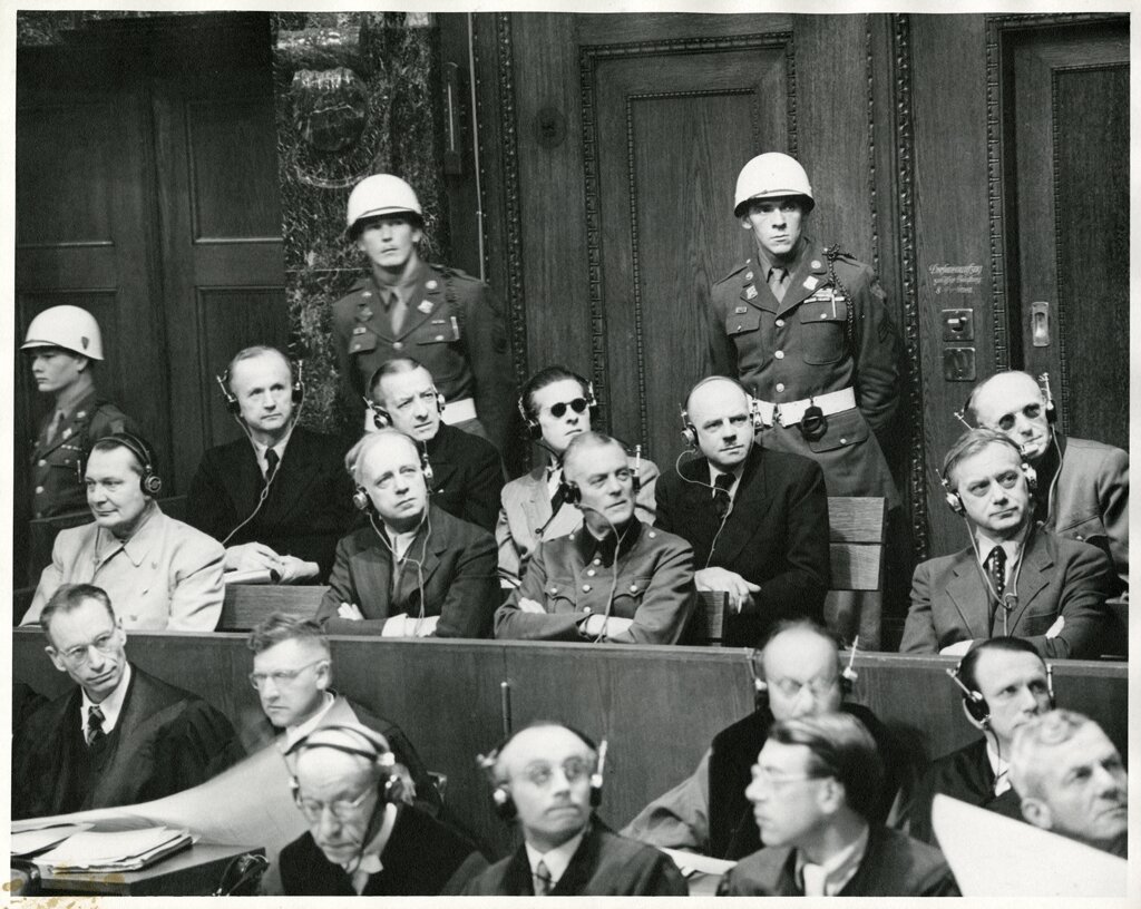 The top Nazis at the Nuremberg Trial