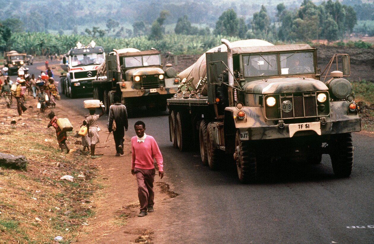 An international support operation after the Rwanda genocide