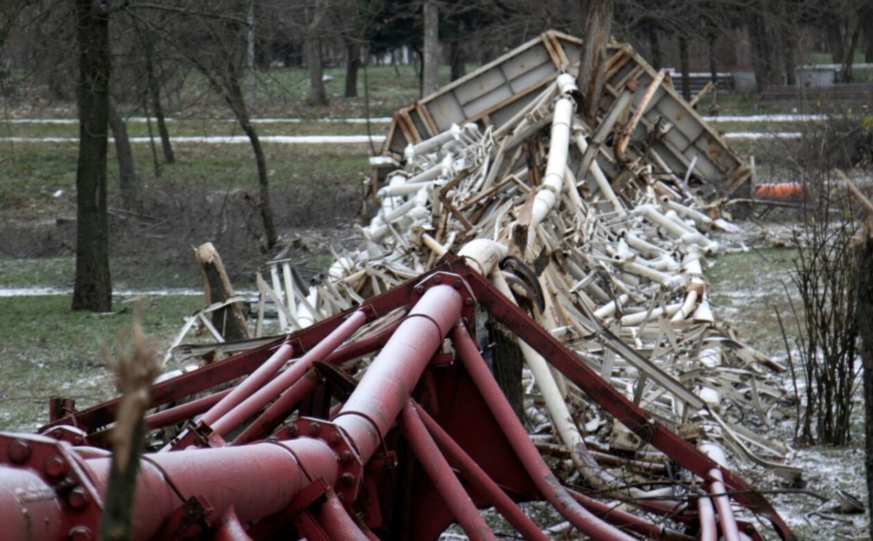 Kherson destroyed TV tower