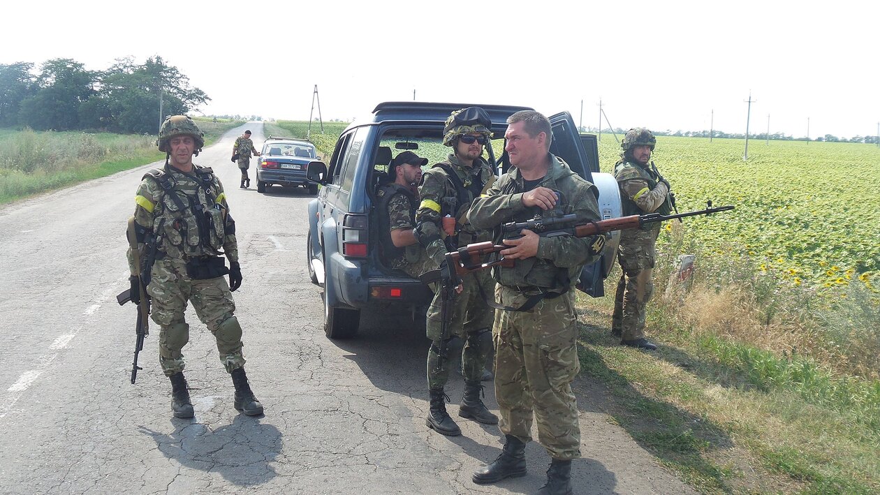 Soldiers in Donbas, 2014