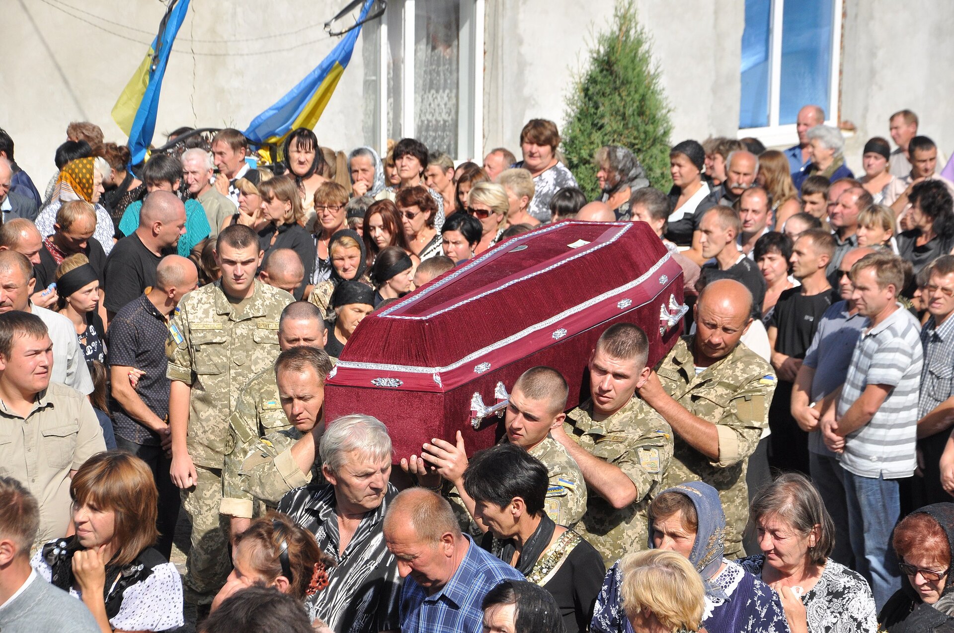 Funeral of Andriy Kapchur in Ternopil